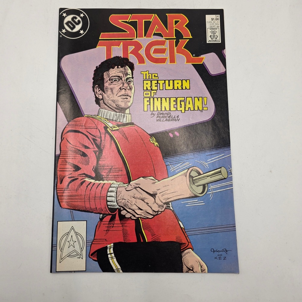 DC Comics Star Trek 54 Return of Finnegan Captain Kirk Copper Age 1988 Sci-Fi